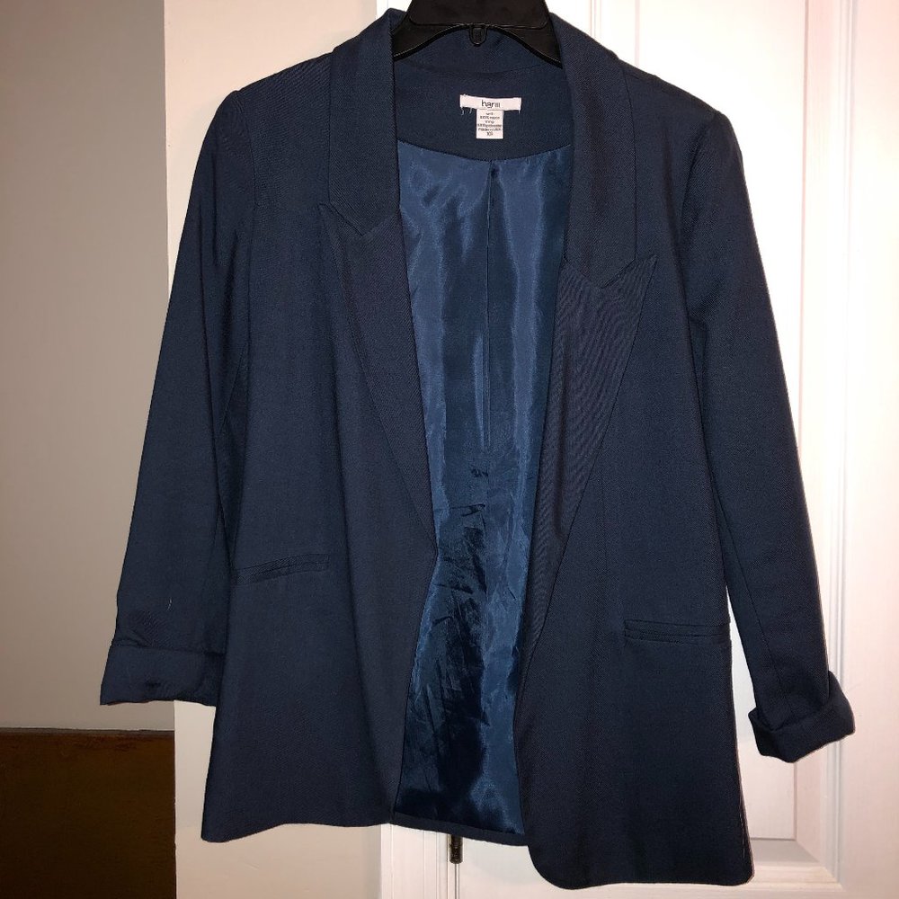 Bar III Navy Blue Blazer XS, Business Casual
